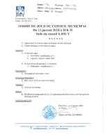 2024 01 16 PAD T4 Ordre du Jour Conseil Municipal de Jouy du 23 01 2024 P