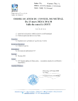 2024 03 06 PAD T4 Ordre du Jour Conseil Municipal de Jouy du 13 03 2024 P